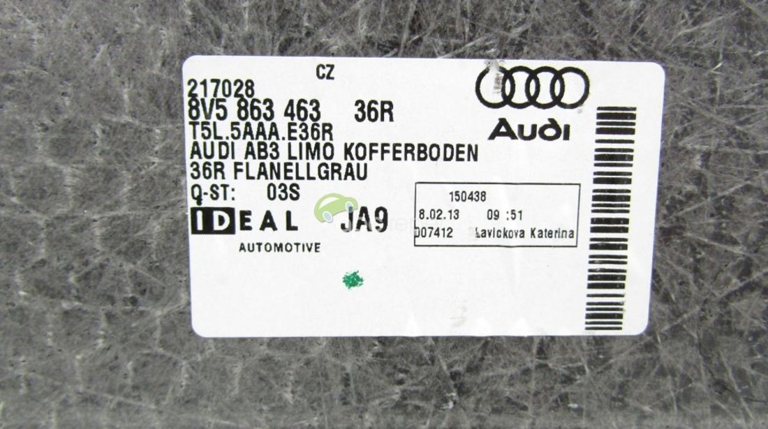 Mocheta portbagaj Audi A3 8V Limousina / Sedan - Cod: 8V5863463