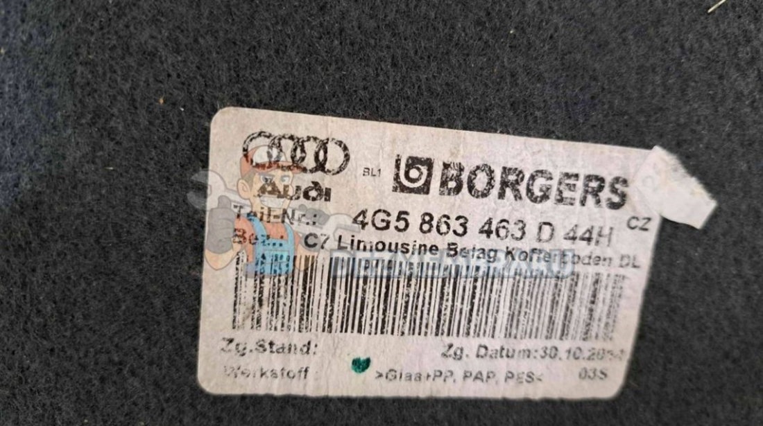 Mocheta portbagaj Audi A6 (4G5, C7) [Fabr 2011-2017] 4G5863463D
