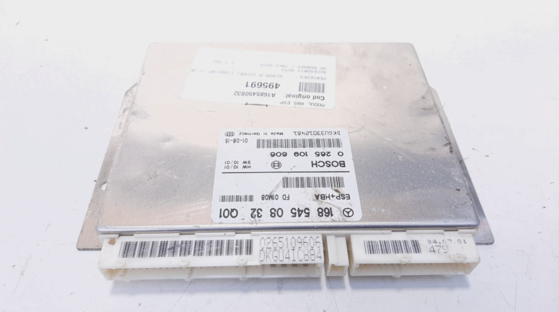 Modul ABS ESP, cod A1685450832, Mercedes Clasa A (W168) 1.7 CDI, OM668942 (id:495691)