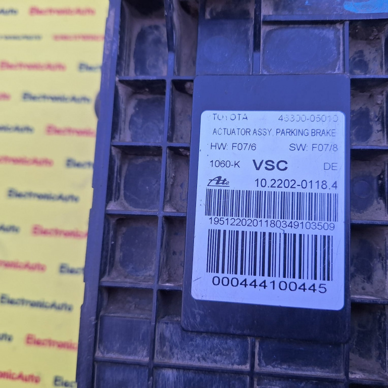 Modul actionare frana electrica TOYOTA AVENSIS, 4630005010, 10220201184,