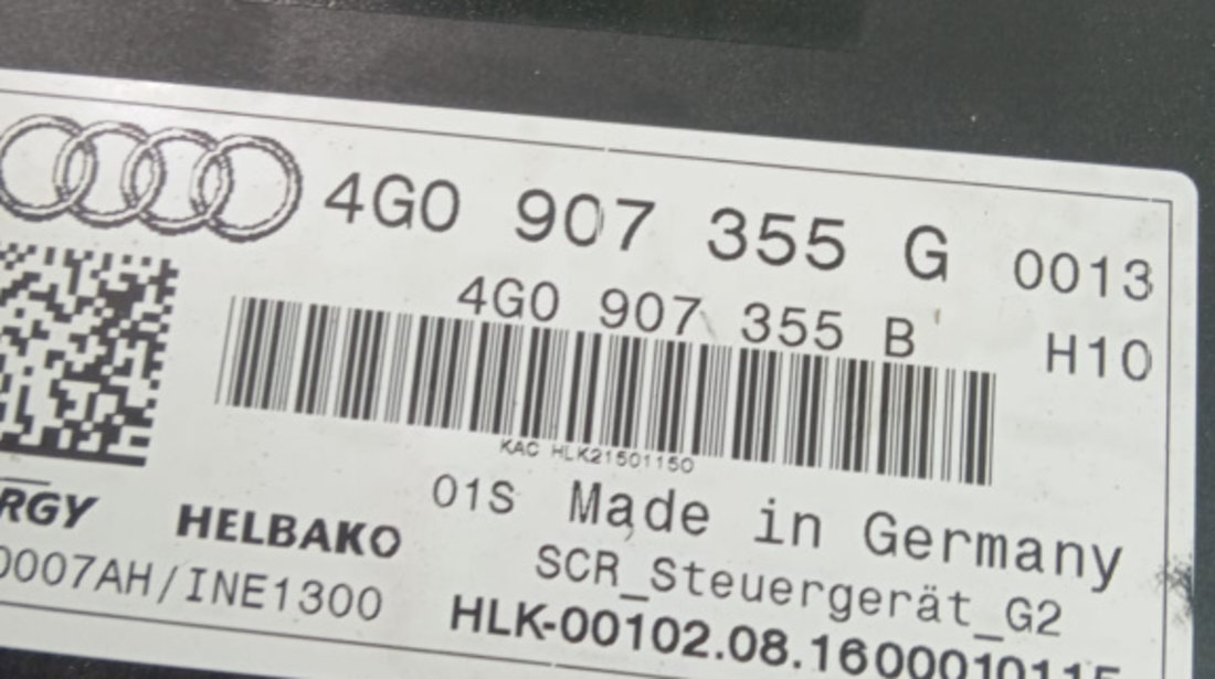 Modul adblue 4g0907355g Audi A7 4G [2010 - 2014]