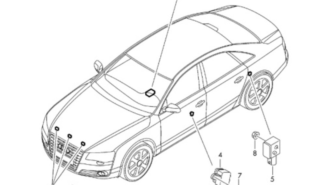 Modul airbag Audi A6 C7 (4G5) avant 2013 3.0 TDI OEM 4H0959655C