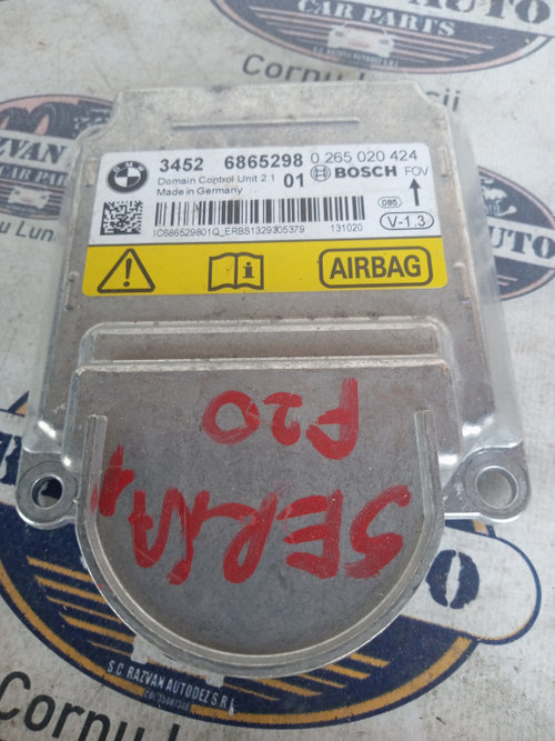 Modul airbag BMW Seria 1 F20, 6865298