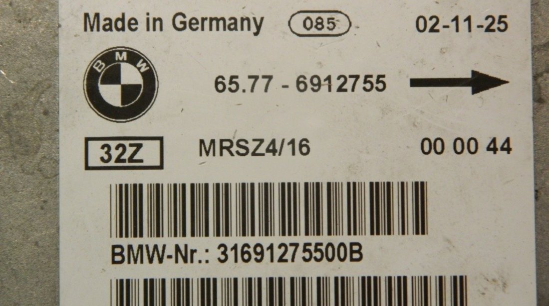 Modul airbag BMW Seria 3 E46 2.0 TDI cod: 0285001458 / 6577 6912755 model 2002