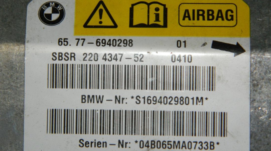 Modul airbag BMW Seria 5 E60 / E61 cod: 6577 6940298 model 2007