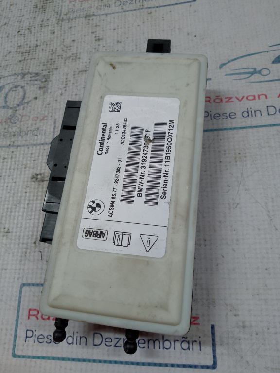 Modul airbag BMW X3 F25 2013, 9247383-01