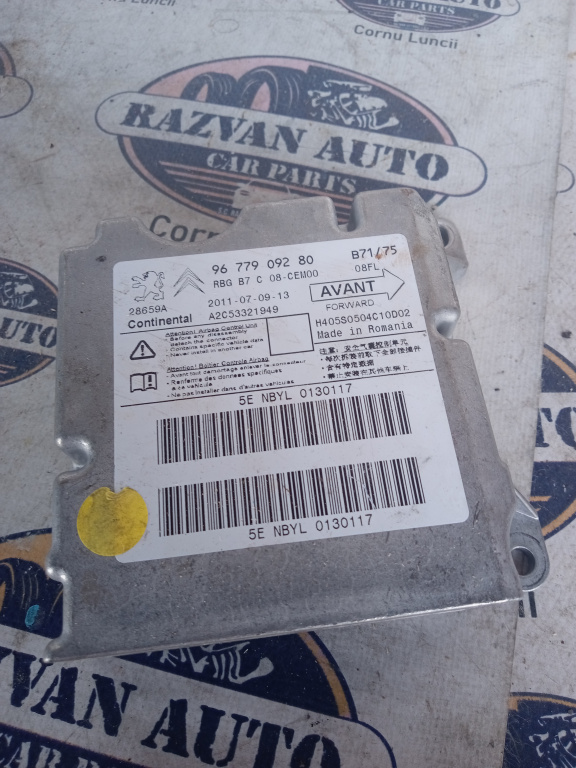 Modul airbag Citroen C4 2010, 9677909280