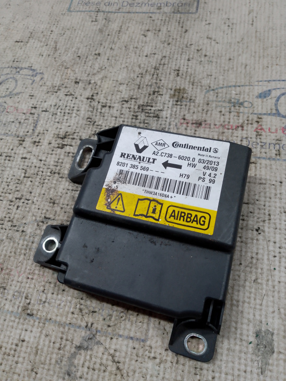Modul airbag Dacia Duster 2013, 8201385569