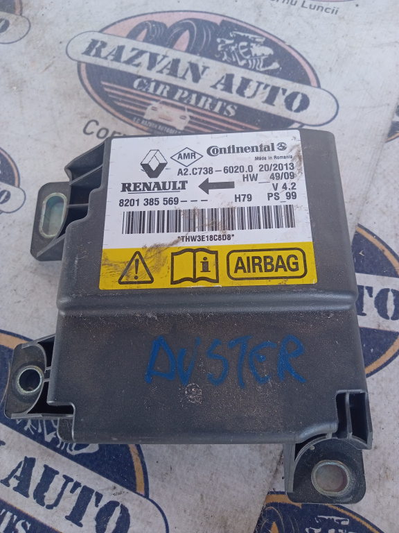 Modul airbag Dacia Duster 2013, 8201385569