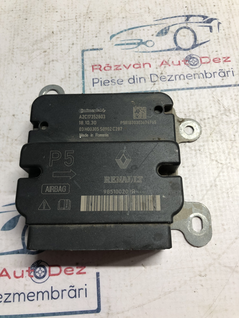 Modul airbag Dacia Duster 2019, 985100209R