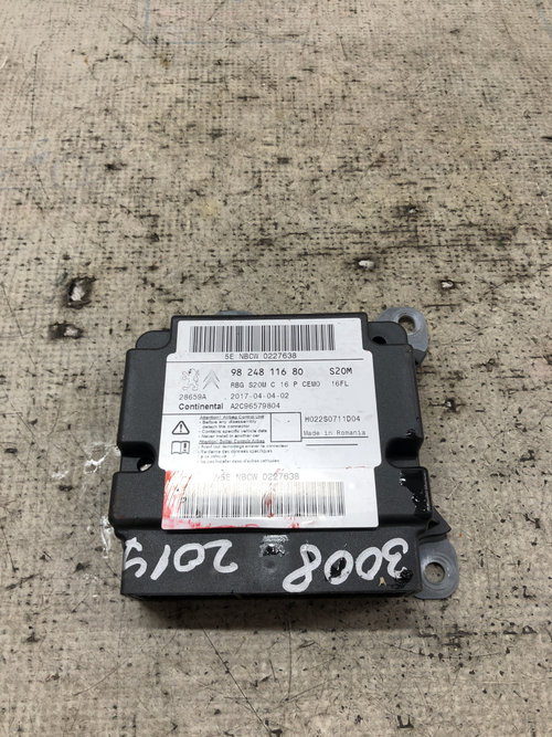 Modul airbag Peugeot 3008 2017, 9824811680