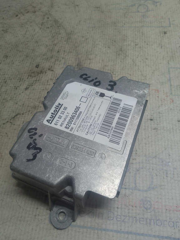 Modul airbag Renault Clio 3 2011, 8200963406