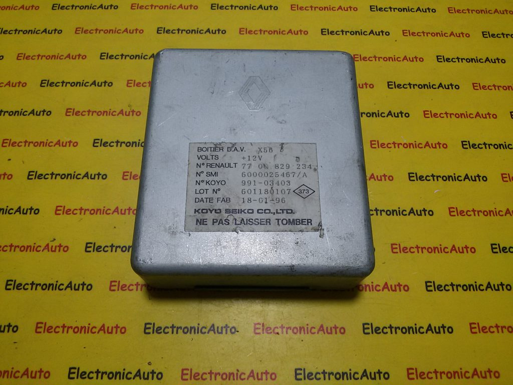 Modul Airbag Renault Laguna 7700829234, 601180107