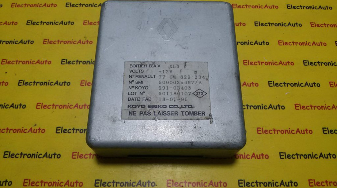 Modul Airbag Renault Laguna 7700829234, 601180107