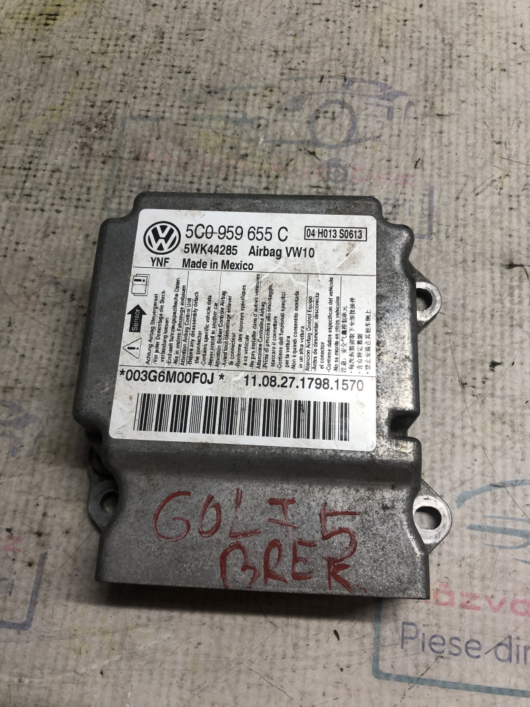 Modul airbag Volkswagen Golf 5 2011, 5C0959655C