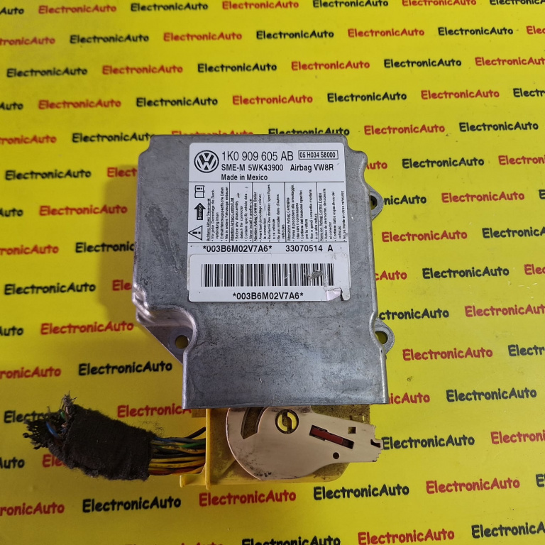 Modul airbag Volkswagen Jetta, 1K0909605AB, 5WK43900,