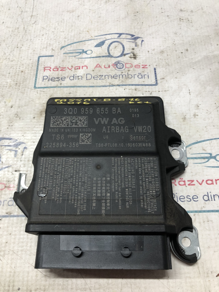 Modul airbag Volkswagen Passat B8 1.6 2016, 3Q0959655BA