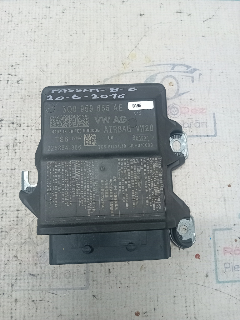 Modul airbag Volkswagen Passat B8 2016, 3Q0959655AE