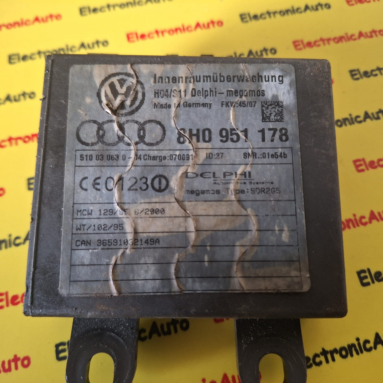 Modul alarma Audi A4 B6 B7, 8H0951178,