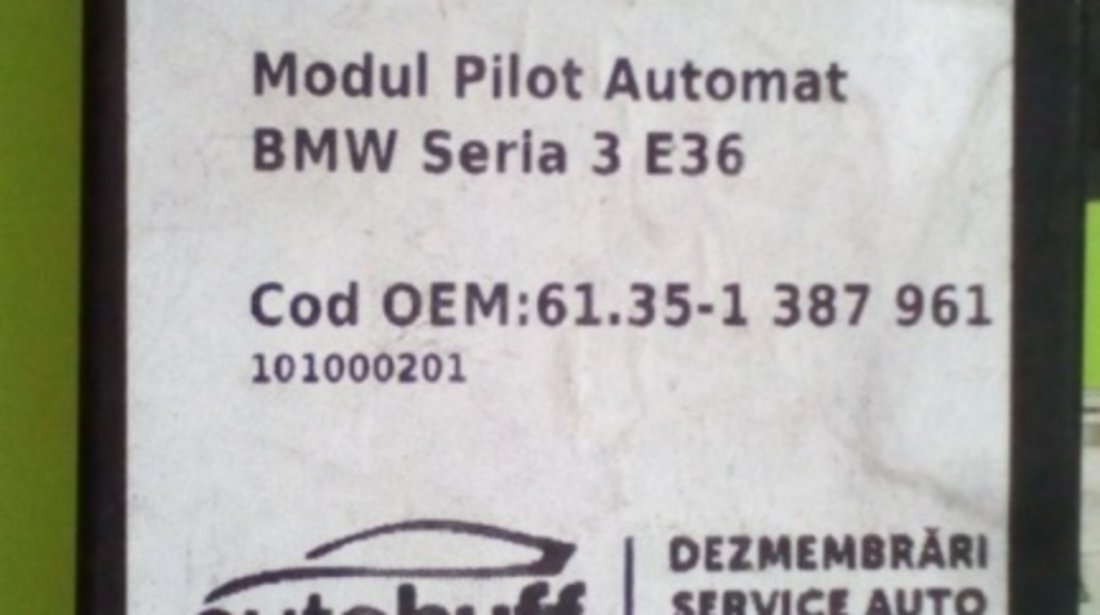 Modul Alarma BMW Seria 3 (E36; 19902000) 1.6i 61.35-1 387 961