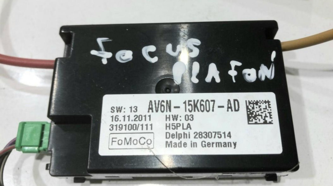 Modul alarma Ford Focus 3 (2011-2015) 1.6 tdci T3DA av6n-15k607-ad