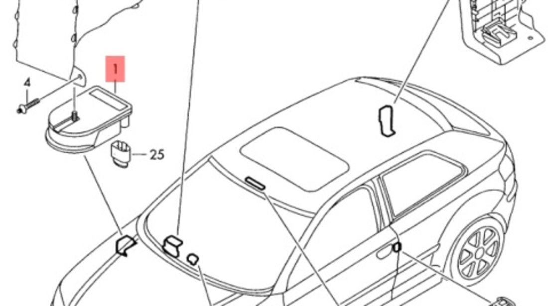 Modul alarma Volkswagen Golf 6 (AJ5) Variant 2010 2.0 TDI OEM 1K0951605C