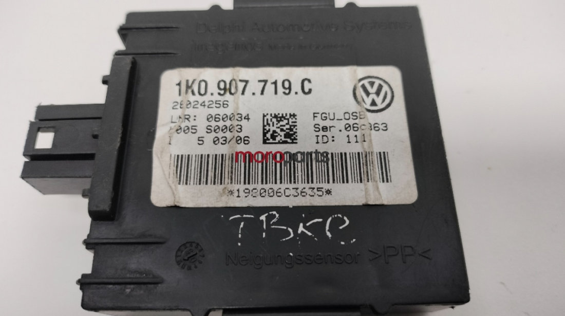 Modul alarma Volkswagen Touran 2.0 TDI 2007 2008 OEM 1K0907719C