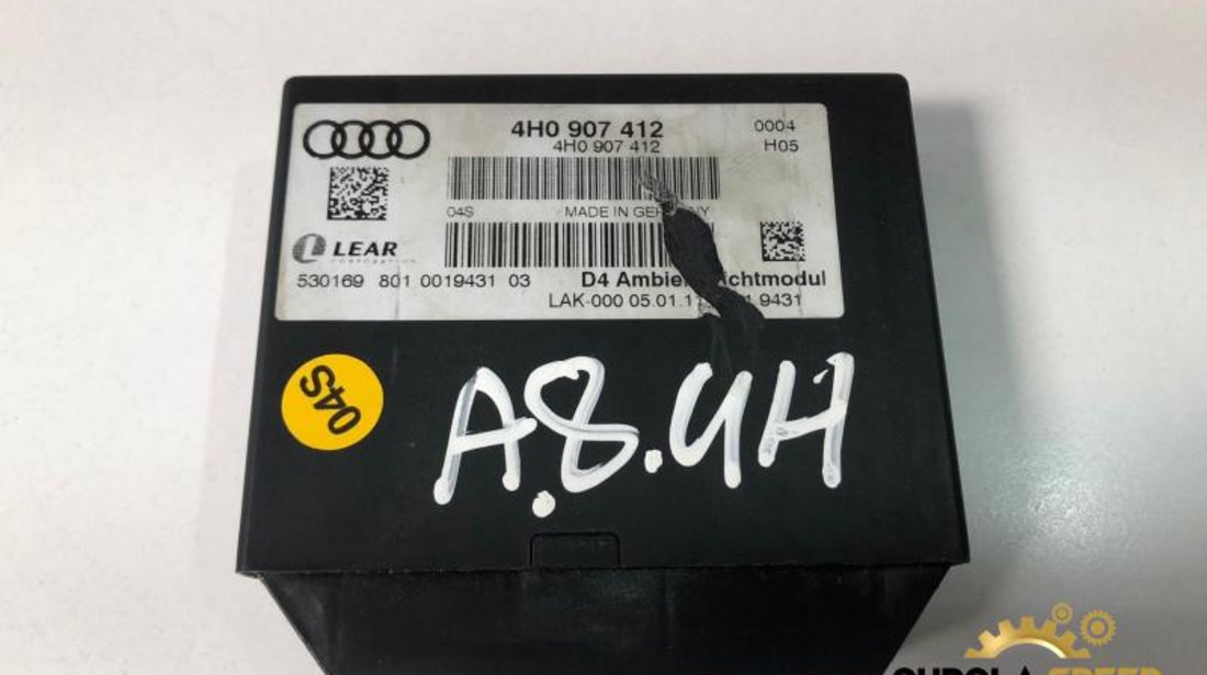 Modul ambient lumini Audi A6 (2010-2018) [4G2, C7] 4h0907412