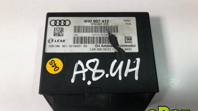 Modul ambient lumini Audi A8 (2009-2017) [4H] D4 4h0907412