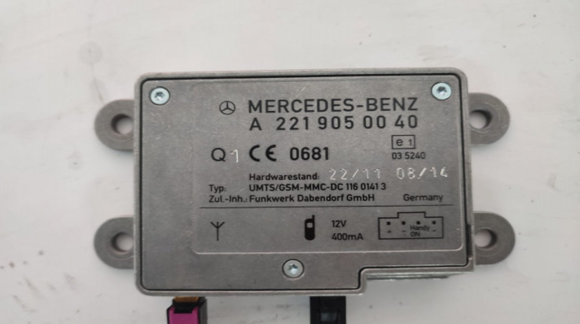 Modul amplificator antena a2219050040 a 221905 00 40 Mercedes-Benz S-Class W221 [facelift] [2009 - 2013]