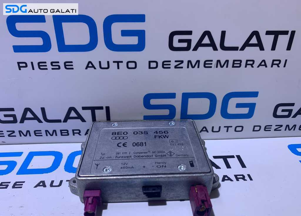 Modul Amplificator Antena Radio Telefon Audi A4 B6 2001 - 2005 Cod 8E0035456 8E0035456A [L3469]