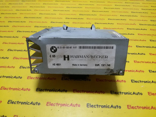 Modul Amplificator Audio BMW Seria 5 6 7 E60 E61 E63 E64 E65, 651206920461,