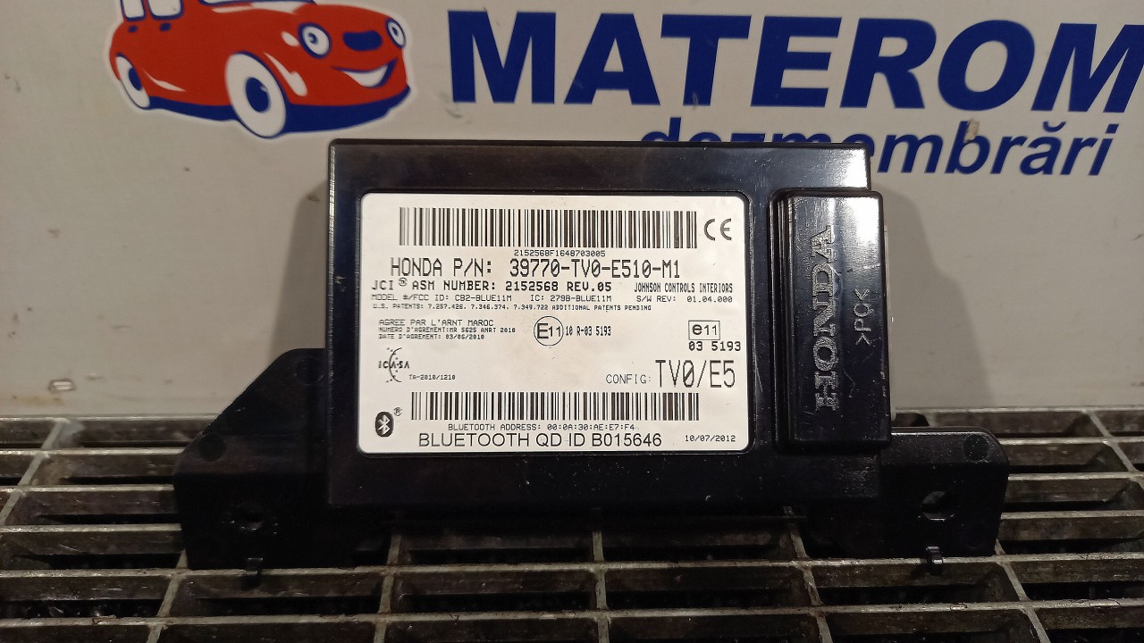 MODUL ANTENA/BLUETOOTH HONDA CIVIC - - (2011 2015)