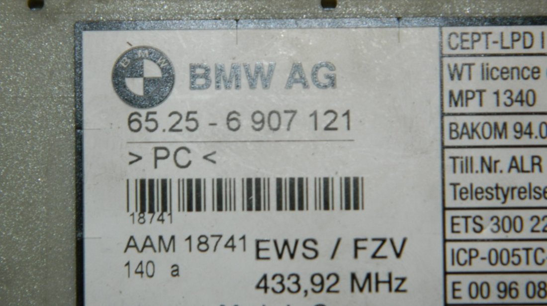 Modul antena BMW Seria 3 E46 cod: 6525 6907121 model 2003