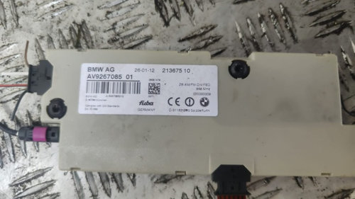 Modul antena BMW Seria 5 F10 2.0 D cod motor N47D20D an 2012 cod 9267085 01
