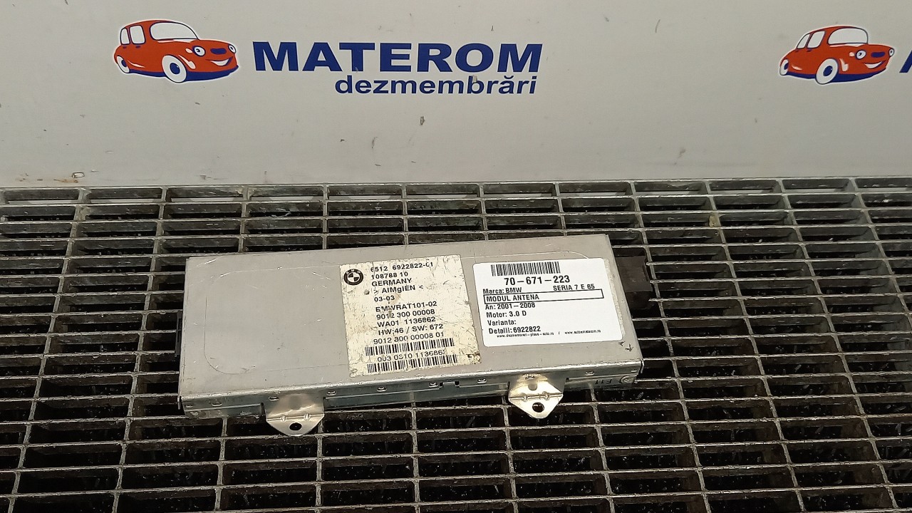 MODUL ANTENA BMW SERIA 7 E 65 3.0 D - (2001 2008)