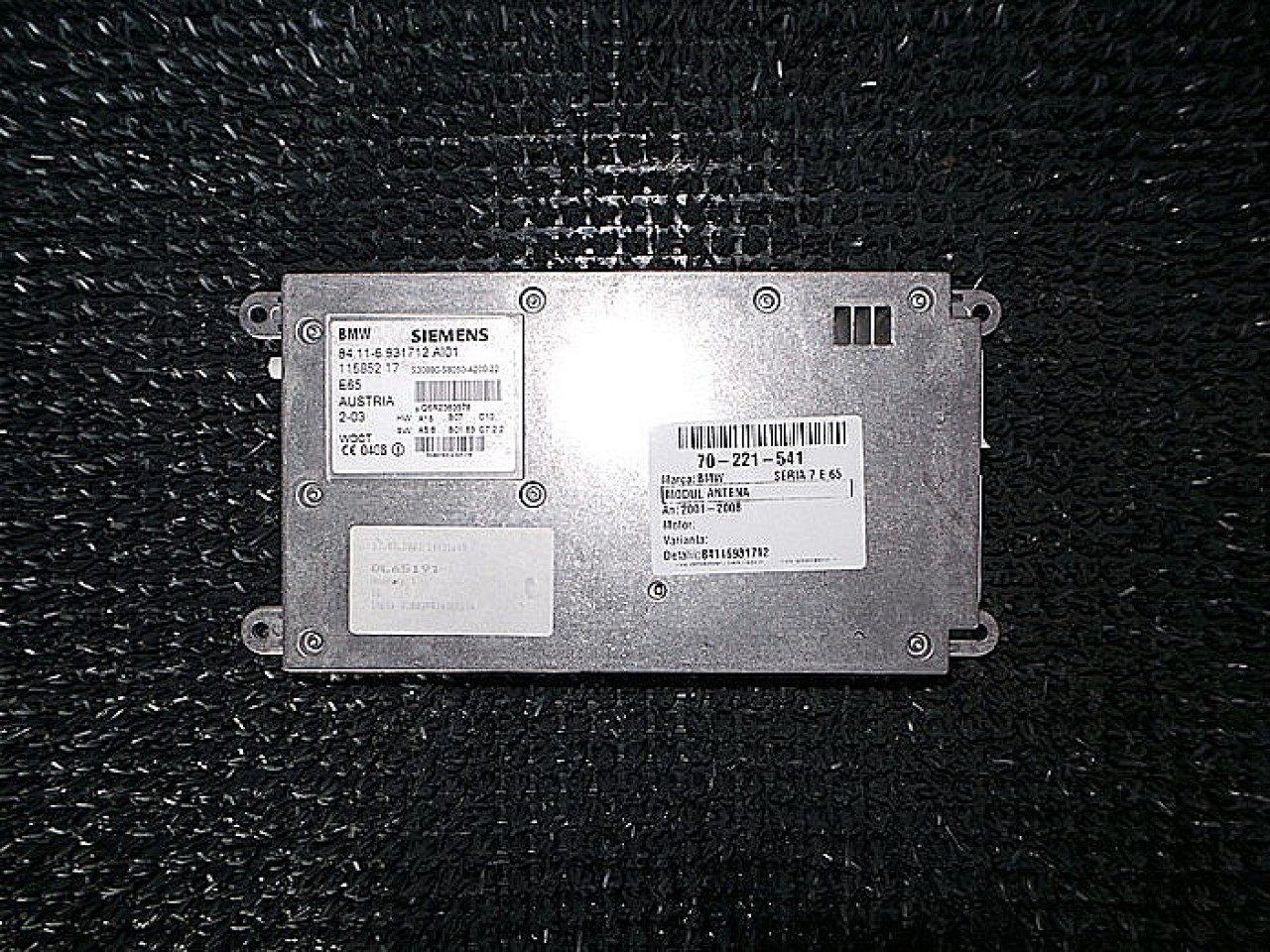 MODUL ANTENA BMW SERIA 7 E 65 SERIA 7 E 65 - - (2001 2008)