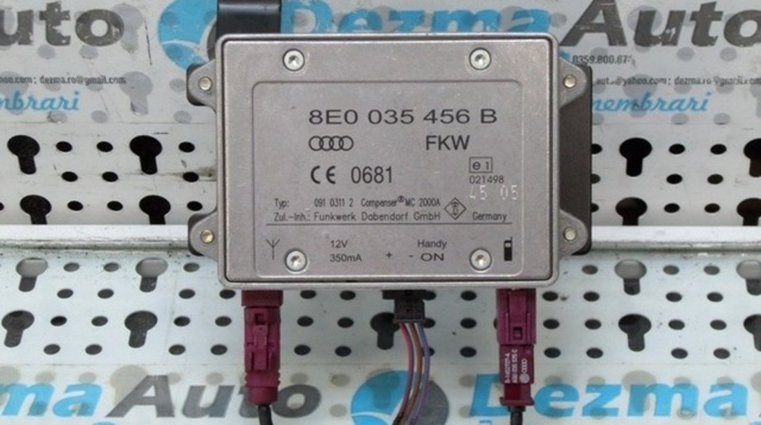 Modul antena radio 8E0035456B, Audi A4 cabriolet 2002-2009