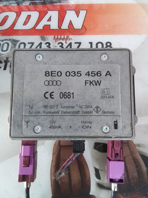 Modul antena radio Audi A4 (2001-2004) [8E2, B6] 2.0 Motorina 2002, 8E0035456A