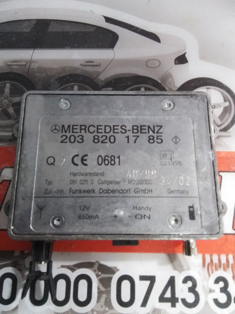 Modul antena radio Mercedes-Benz C-Class (2001-2007) [W203] 2.2 Motorina 2002, 2038201785