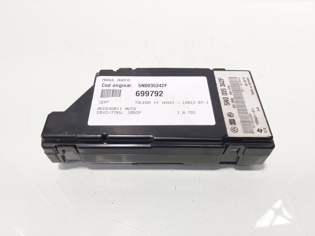 Modul audio, cod 5N0035342F, Seat Toledo 4 (KG3) (id:699792)