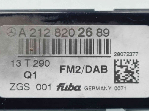 Modul audio Mercedes Clasa E (W212) Facelift [Fabr 2009-2016] A2129054903 A2128202689