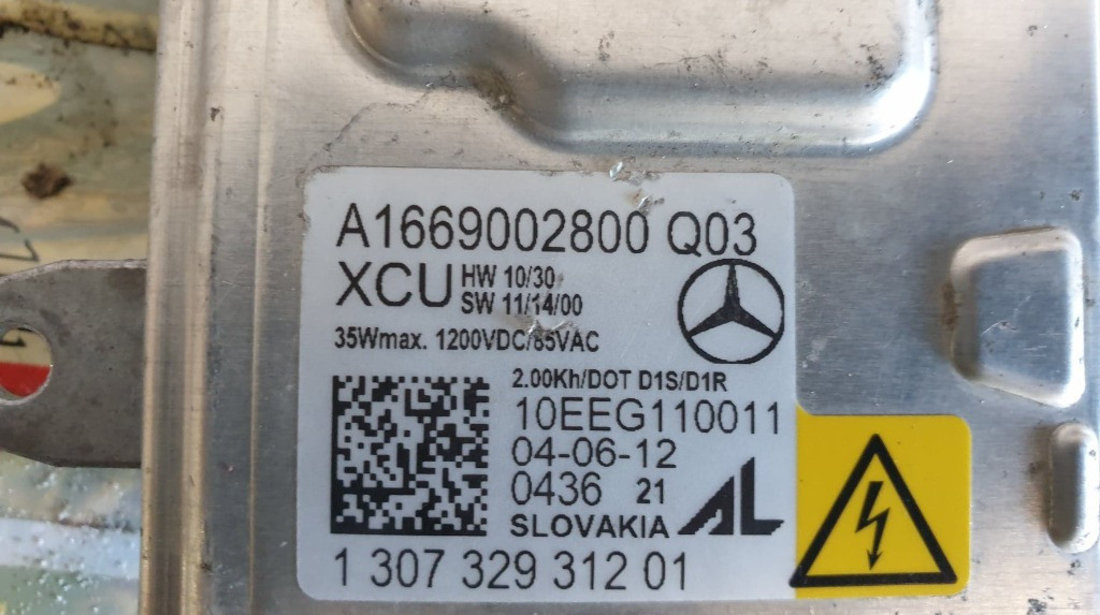 Modul balast xenon / Droser original MERCEDES-BENZ GLK (X204) cod piesa : A1669002800