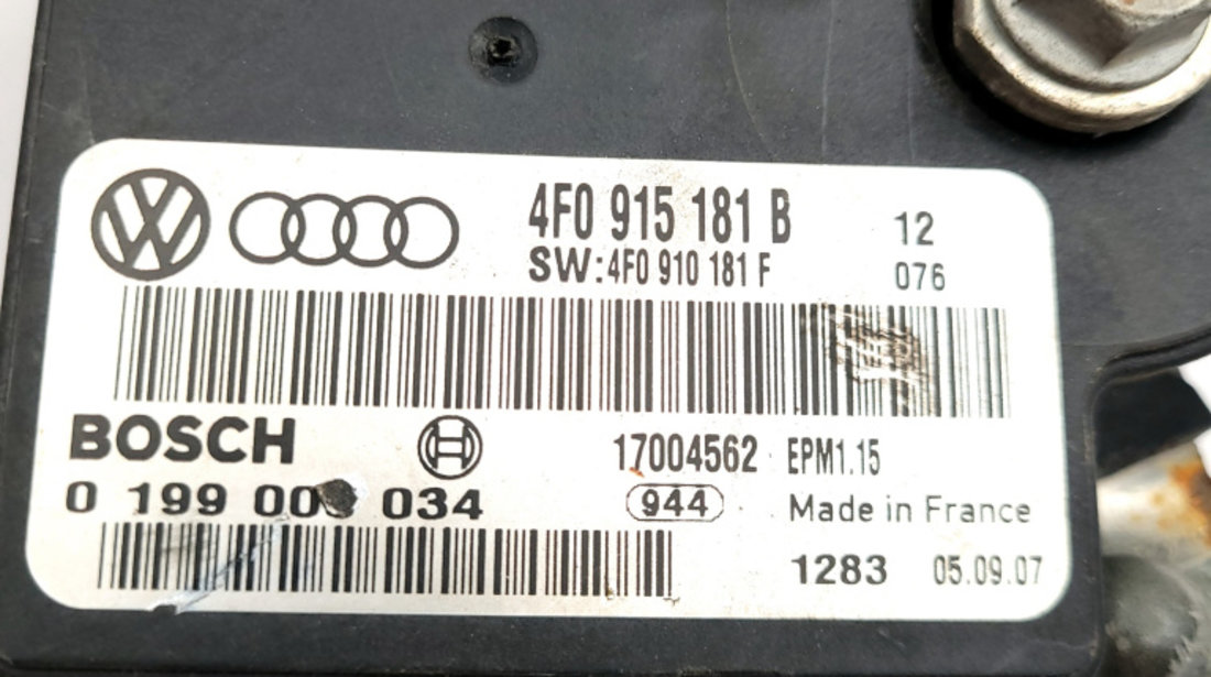 Modul Baterie Audi A6 (4F, C6) 2004 - 2011 4F0915181B, 4F0 915 181 B, 4F0915181B12, 4F0910181F, 4F0 910 181 F, 1035500041, 4647X002, 4647-X002, 17004562, 19900034, 0 199 00 034, 4F0910181F076