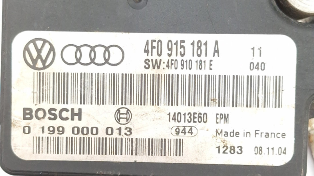 Modul Baterie Audi A6 (4F, C6) 2004 - 2011 Motorina 0199000013, 0 199 000 013, 4F0915181A, 4F0 915 181 A, 4F0910181E, 4F0 910 181 E