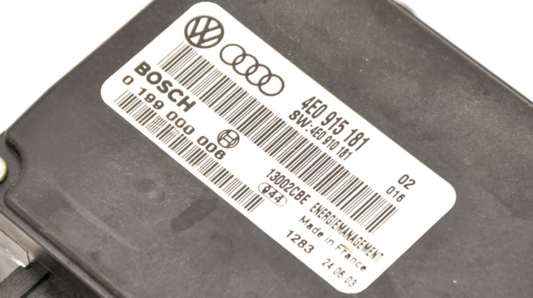 Modul Baterie Audi A8 (4E) 2002 - 2010 4E0915181, 4E0910181, 0199000006