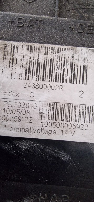 Modul Baterie Renault Laguna 3 2.0DCI M9R cod 243800002R