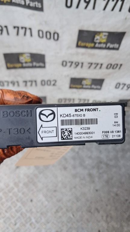 Modul BCM Mazda 6 GJ SKYACTIV an 2014 cod KD45-675X0