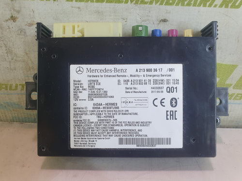 Modul bluetooth a2139003617 Mercedes-Benz C-Class W205/S205/C205 [2014 - 2018] 2.2 cdi om651921