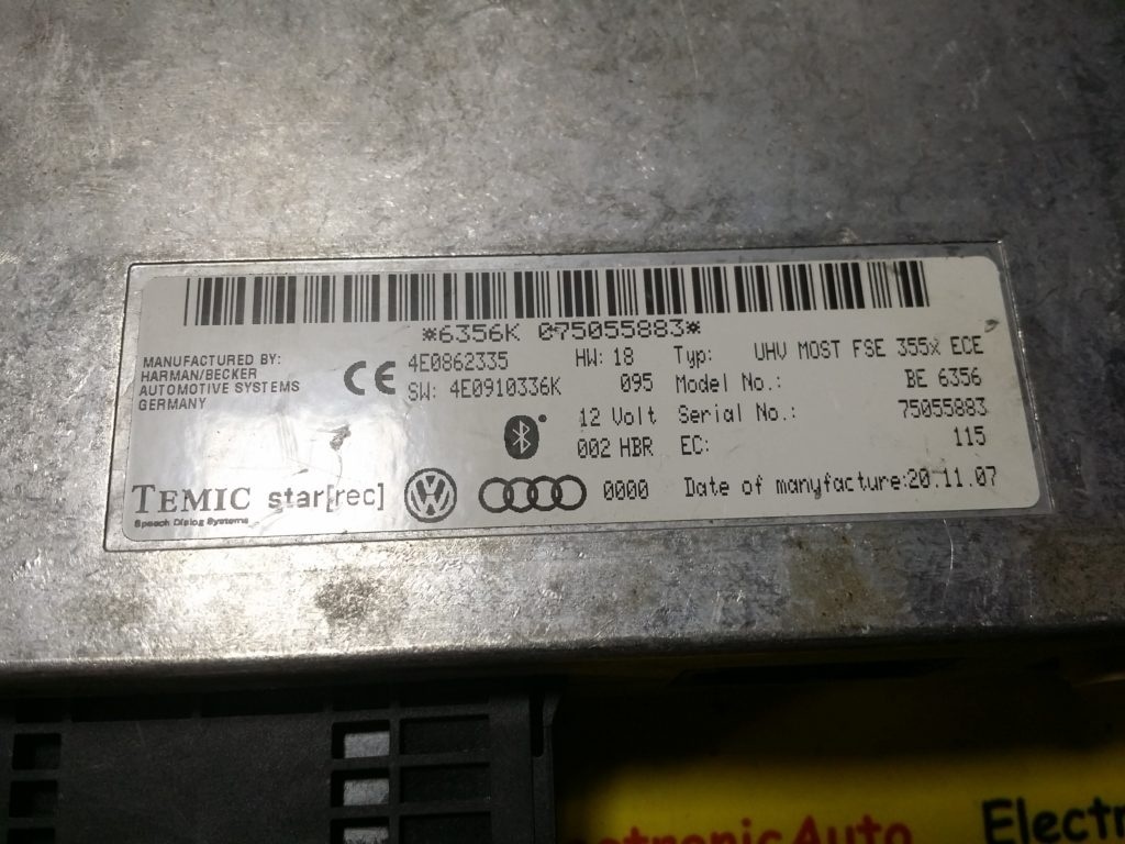 Modul bluetooth Audi 4E0910336K, 4E0862335